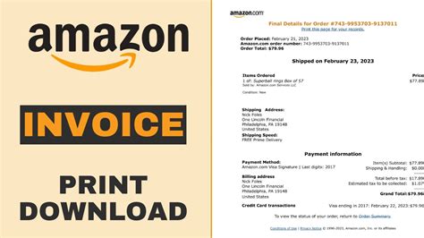 how to print out receipt from amazon