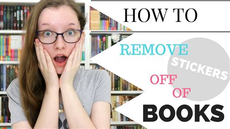 how to remove stickers from books: do you know the best way to protect your book's pages?